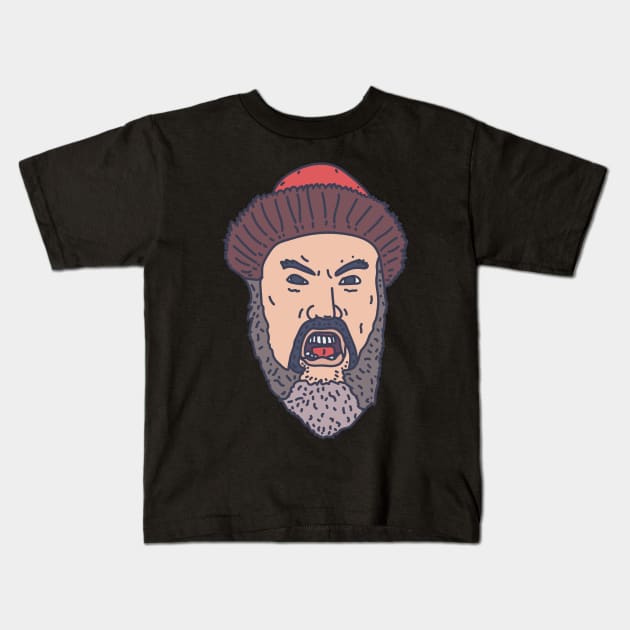 Ivan the Terrible - Russian Tsar Yelling Kids T-Shirt by DeWinnes